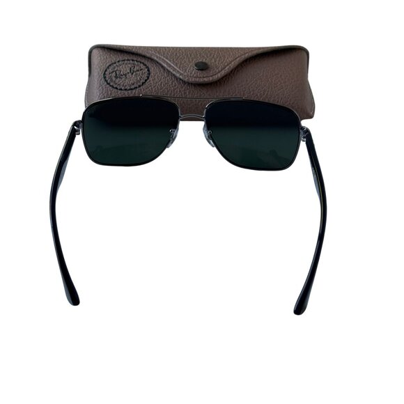 New without Tags Ray-Ban Black/Silver Aviator Sunglasses - Picture 7 of 14
